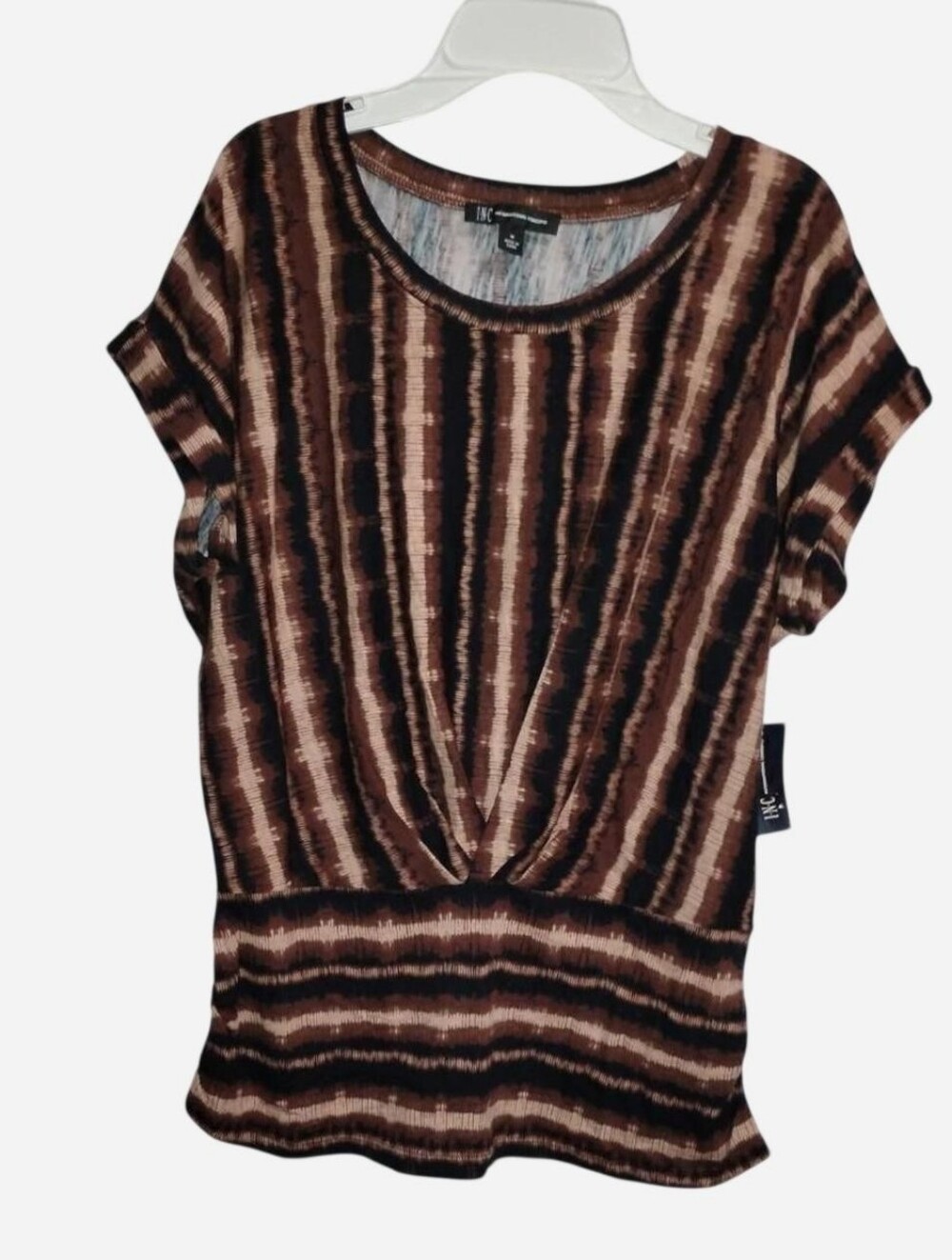 INC International Concepts Women's Medium Cuffed Cap Sleeve Top (NWT)